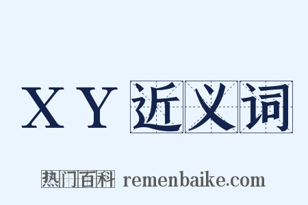 XY近义词是什么意思的图片